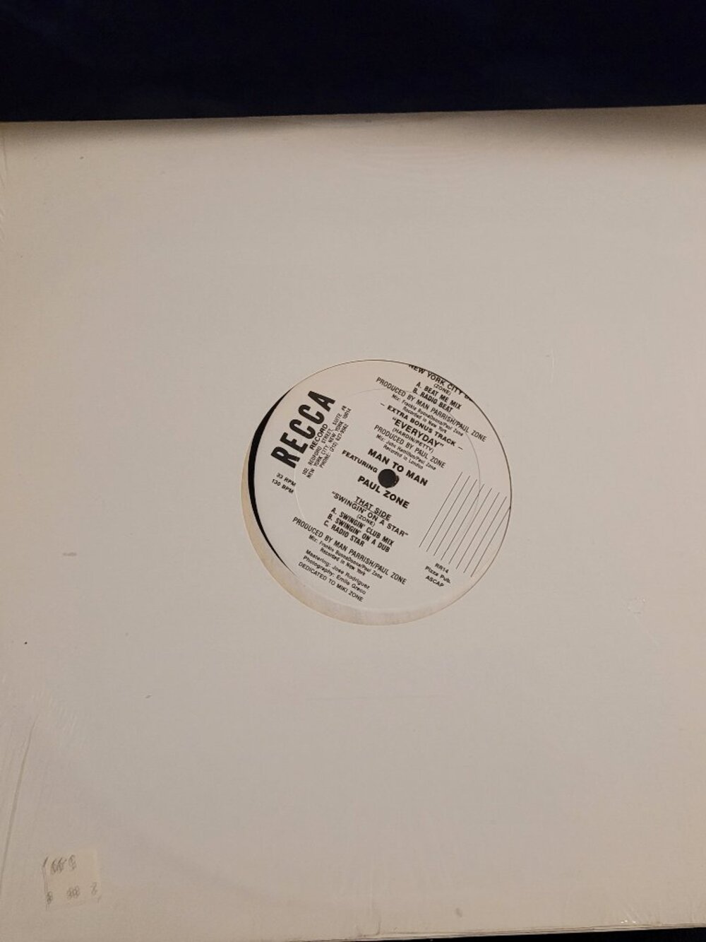 Man To Man Featuring Paul Zone New York City Beat Swingin’ On A Star Sealed 12-I